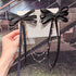 Elegant Black Charming Pearls Bow Chain Barrettes Cute Hair Clips For Women Modern Hair Clip Girls Hair Accessories