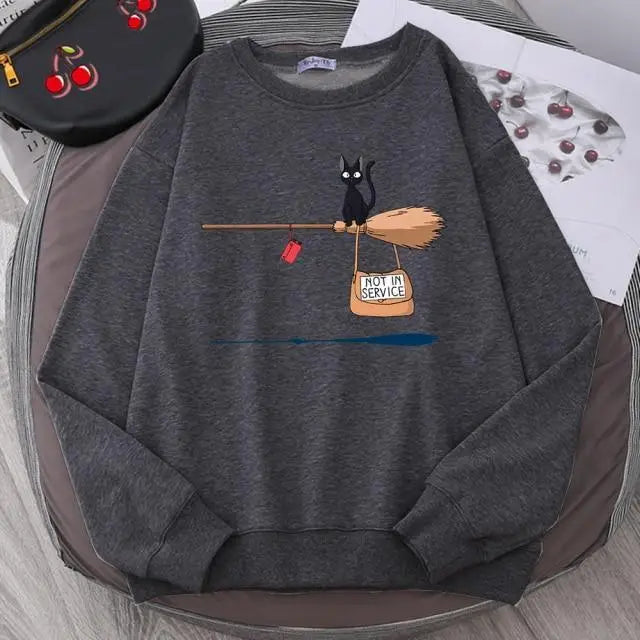 Elegant Cute Cat Print Hoodies Women Casual Crewneck Sportswear Fleece Warm Fleece Sweatshirt Loose Hoody Autumn Clothes - Treko - Casual Tracksuit, Cool Fashion, Cool Hoodies, Female Fashion, Hoodies, Jaket Hoodies, Loose Hoodies, Luxury Hoodies, Modern Hoodies, Multi Pockets Hoodies, New Hoodies, Stylish Hoodies, Women fashion, Women Hoodies, Zipper Hooded- Stevvex.com