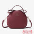 Elegant Cute Geometrical Women Handbag Soft PU Leather Women’s Crossbody Messenger Bags Round Ladies Shoulder Bag