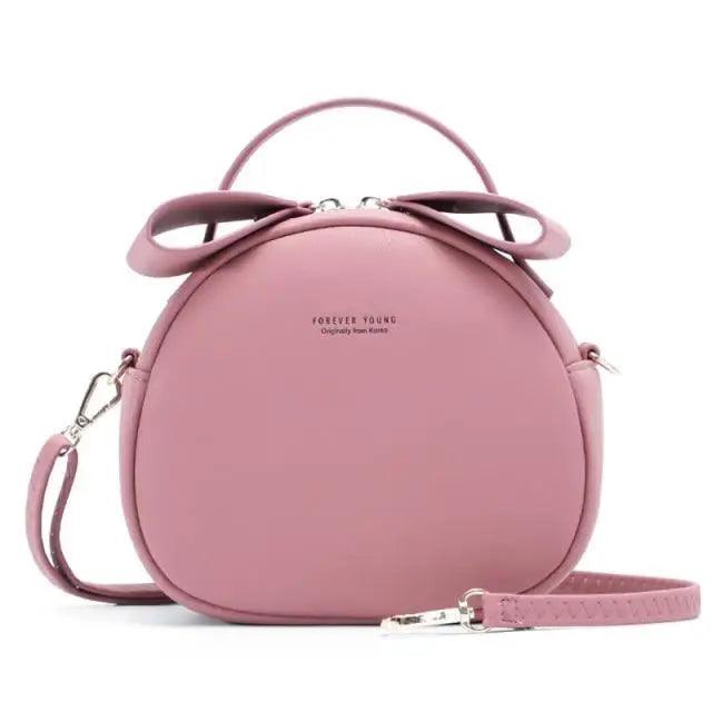 Elegant Cute Geometrical Women Handbag Soft PU Leather Women’s Crossbody Messenger Bags Round Ladies Shoulder Bag