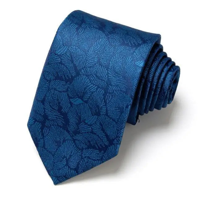 Elegant Fashion Flower Classic Design Neckties For Men Business Formal Suit Office Men Necktie Modern Patterned Formal