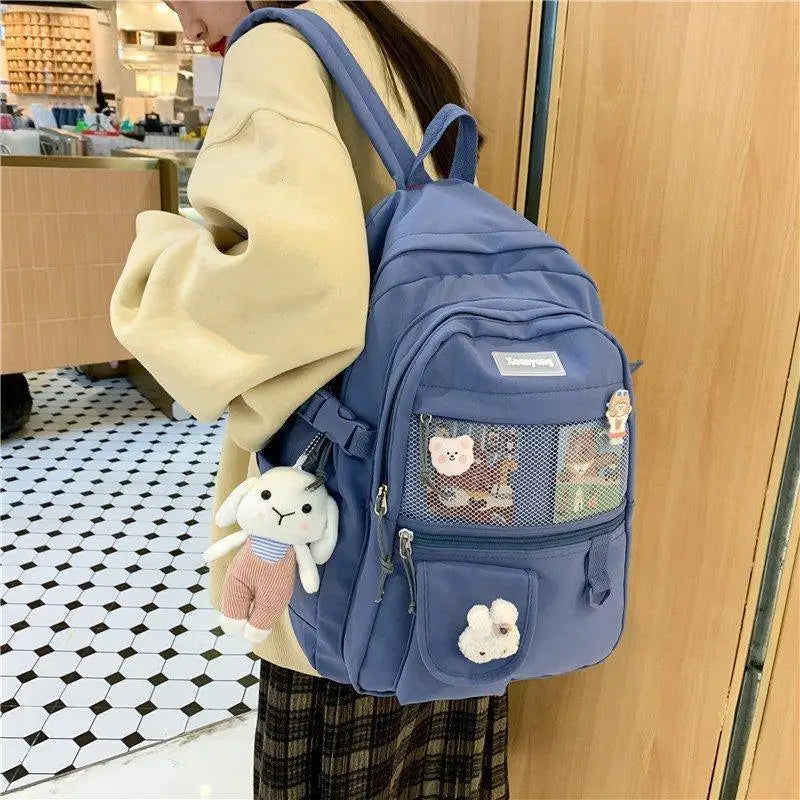 Elegant Female Backpack For Teenager Girls And Women Cute Fashionable Book Schoolbag And Laptop Bag - ALU92982UVW