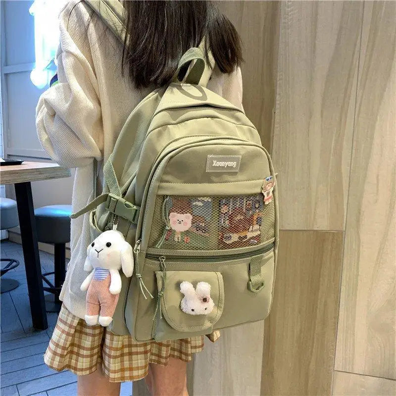 Elegant Female Backpack For Teenager Girls And Women Cute Fashionable Book Schoolbag And Laptop Bag - ALU92982UVW