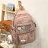 Elegant Female Backpack For Teenager Girls And Women Cute Fashionable Book Schoolbag And Laptop Bag - Pink - ALU92982UVW