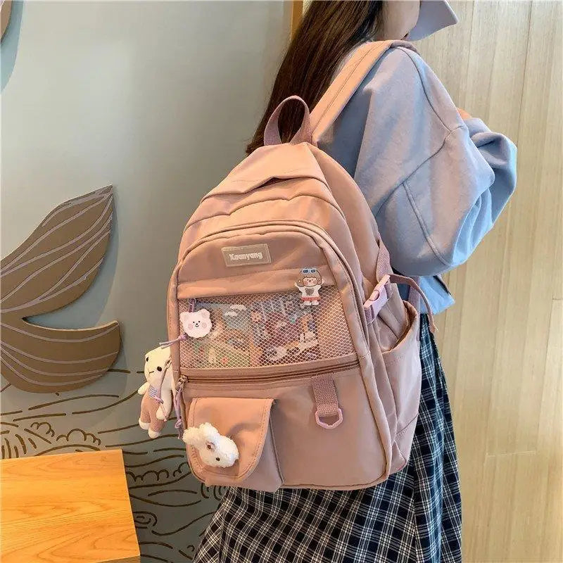 Elegant Female Backpack For Teenager Girls And Women Cute Fashionable Book Schoolbag And Laptop Bag - ALU92982UVW