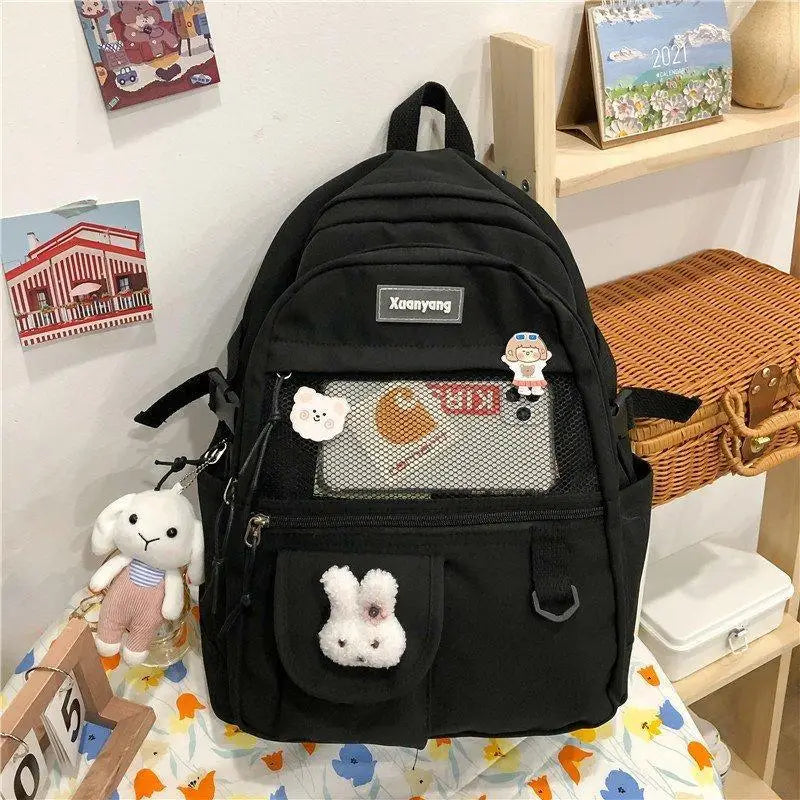 Elegant Female Backpack For Teenager Girls And Women Cute Fashionable Book Schoolbag And Laptop Bag - ALU92982UVW