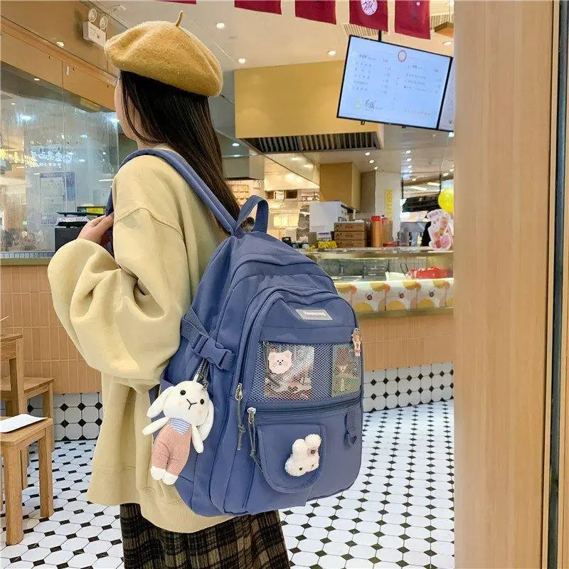 Elegant Female Backpack For Teenager Girls And Women Cute Fashionable Book Schoolbag And Laptop Bag - ALU92982UVW