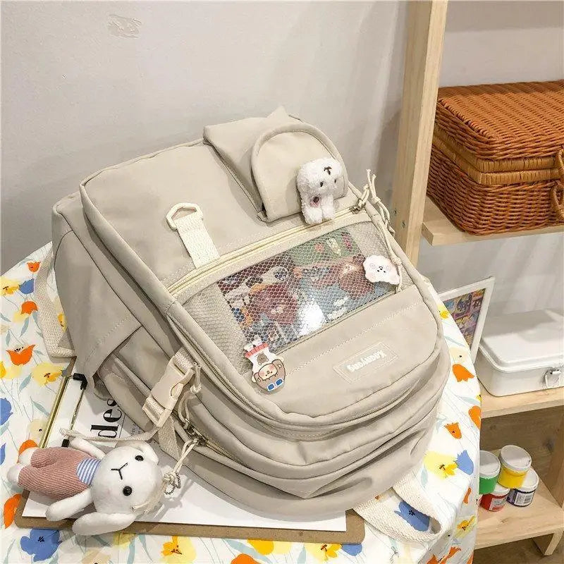 Elegant Female Backpack For Teenager Girls And Women Cute Fashionable Book Schoolbag And Laptop Bag - ALU92982UVW