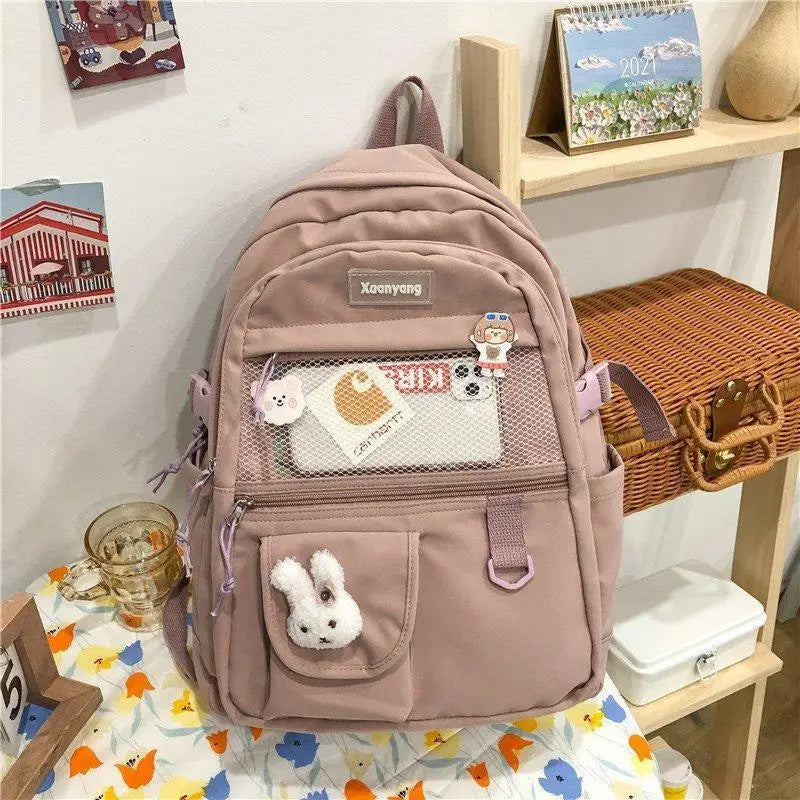 Elegant Female Backpack For Teenager Girls And Women Cute Fashionable Book Schoolbag And Laptop Bag - ALU92982UVW