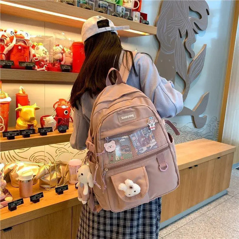 Elegant Female Backpack For Teenager Girls And Women Cute Fashionable Book Schoolbag And Laptop Bag - ALU92982UVW