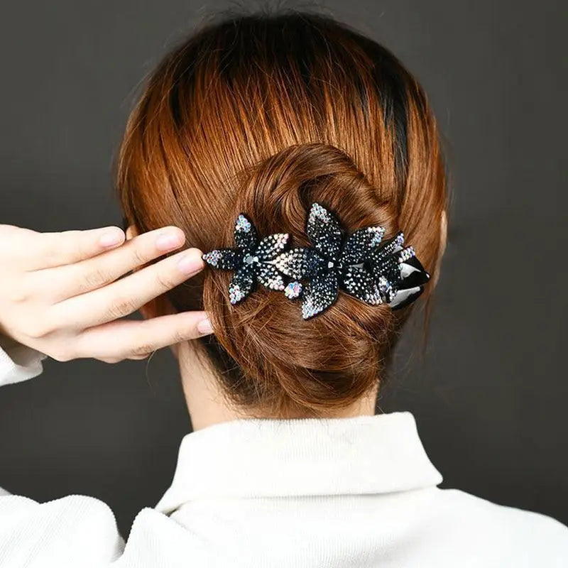 Elegant Flower Fashion Hair Clip Barrettes For Women Beautiful Charming Design Girls Hair Accessories - STIL5678FGHJI