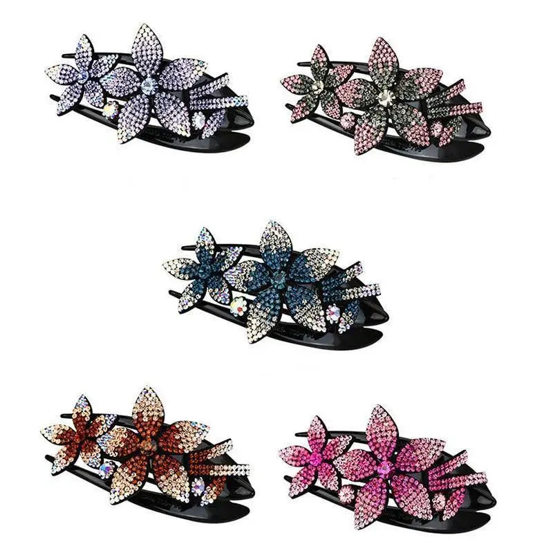 Elegant Flower Fashion Hair Clip Barrettes For Women Beautiful Charming Design Girls Hair Accessories - STIL5678FGHJI