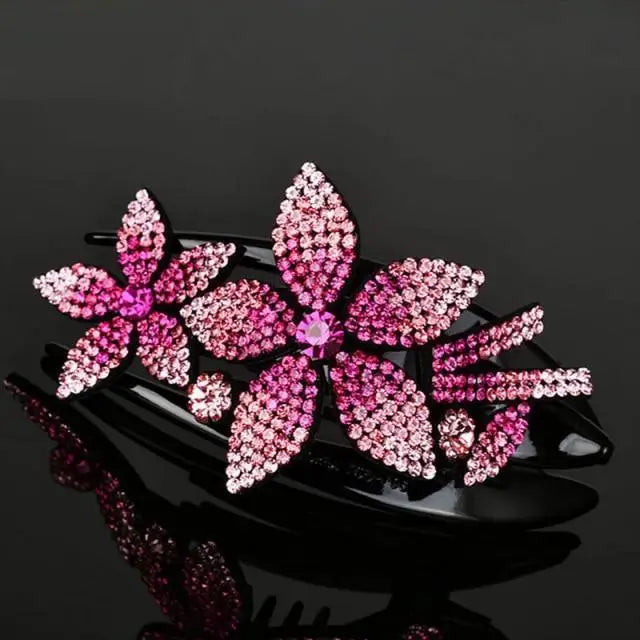 Elegant Flower Fashion Hair Clip Barrettes For Women Beautiful Charming Design Girls Hair Accessories - 8