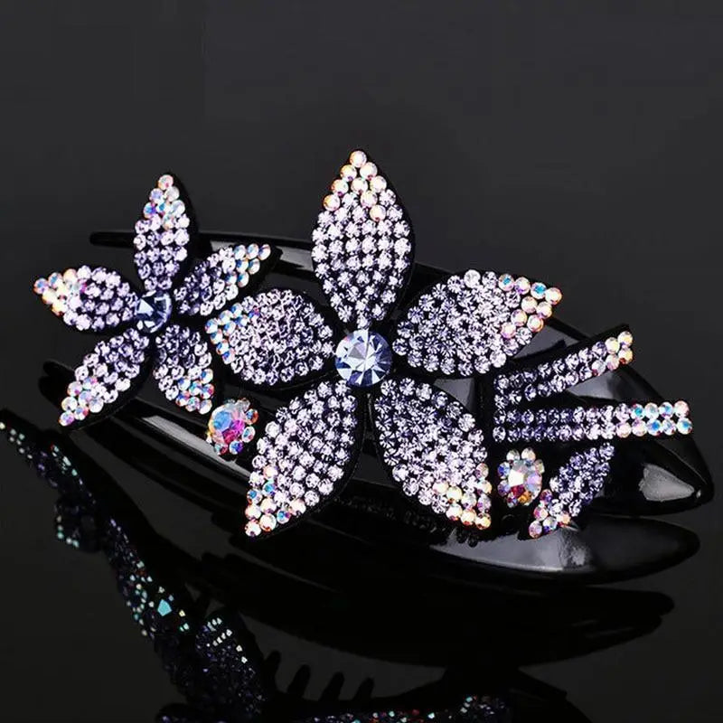 Elegant Flower Fashion Hair Clip Barrettes For Women Beautiful Charming Design Girls Hair Accessories - STIL5678FGHJI