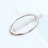 Elegant Gold/Silver Plated Metal Circle Charming Hair Clips For Women Hair Barrettes Simple Fashionable Hair Clips