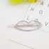 Elegant Gold/Silver Plated Metal Circle Charming Hair Clips For Women Hair Barrettes Simple Fashionable Hair Clips