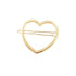 Elegant Gold/Silver Plated Metal Circle Charming Hair Clips For Women Hair Barrettes Simple Fashionable Hair Clips