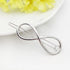 Elegant Gold/Silver Plated Metal Circle Charming Hair Clips For Women Hair Barrettes Simple Fashionable Hair Clips