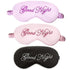 Elegant Good Night Soft Eye Masks Cute Design Eye Cover Sleeping Blindfold Women Eye Cover Full Night’s Sleep Travel