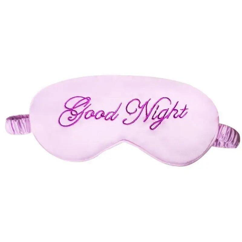 Elegant Good Night Soft Eye Masks Cute Design Eye Cover Sleeping Blindfold Women Eye Cover Full Night’s Sleep Travel