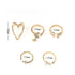 Elegant Heart And Butterfly Gold Color Rings Set For Women And Girls Sophisticated Delicate Women's Jewelry Gifts - ALLURELATION - 571, best selling rings, delicate rings, fashionable jewelry, fashionable rings set, gift rings, Heart Butterfly Gold Color Rings, Jewelry, matching rings, modern ring style, party jewelry, party rings, rings, rings for girls, rings for ladies, rings for women, rings in demand, stylish ring, trendy jewelry, trendy rings, vintage jewelry, vintage style rings - Stevvex.com