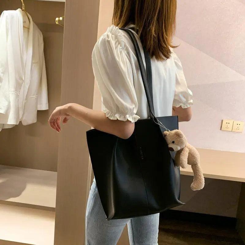 Elegant Ladies 2 piece set / suit Handbag Composite Bag Set Ladies Handbag Large Shoulder Bag Purse Bag Handbag For Females - ALLURELATION - 575, Anti-theft Shoulder Bag, Bags, Bags for Girls, Bags for Ladies, Bags For Teenagers, Bags For Women, Bags in Demand, Bags in Sale, Best Selling Bags, Birthday Gift, Book Bag, Designer Handbags, Gift Bags, Hot sale Bags, Luxury Bags, Modern Bags, Party bags, Vintage Style Bags - Stevvex.com