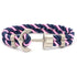 Men Anchor Bracelet made of Nylon in Navy Blue.