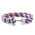 Men Anchor Bracelet made of Nylon in Navy Blue.