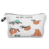 Elegant Multicolor Printed Large Capacity Pencil Case For Students Cute Cartoon Theme Stationary Cosmetic Bag - 2