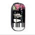 Elegant Music Note Piano Pen Case Holder Stylish Black/White Pencil Bag Guitar Pencil Case Unique Stationery Case