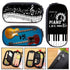 Elegant Music Note Piano Pen Case Holder Stylish Black/White Pencil Bag Guitar Pencil Case Unique Stationery Case