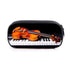 Elegant Music Note Piano Pen Case Holder Stylish Black/White Pencil Bag Guitar Pencil Case Unique Stationery Case