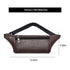 Elegant New Black Mens Leather Waist Bag Adjustable Strap Outdoors Fanny Pack Comfortable Luxury Design For Men