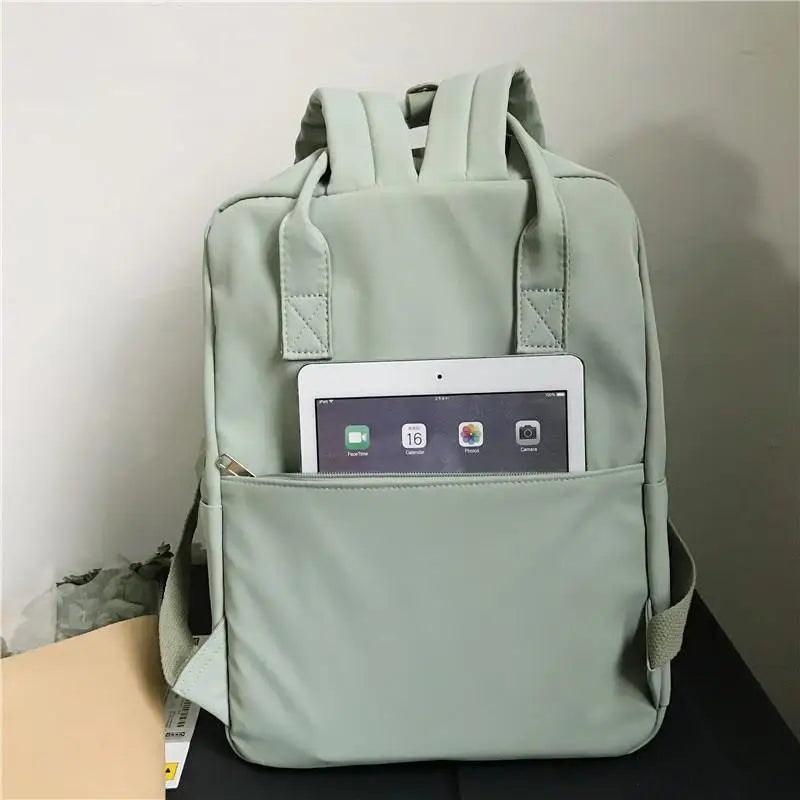 Elegant Nylon Candy Color Waterproof School Bags for Teenagers Girls And Women Nice Patchwork On Backpack For Female