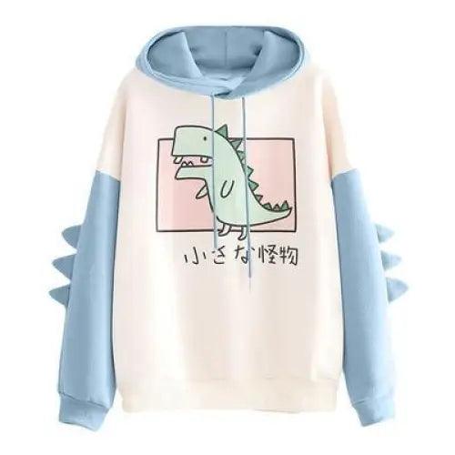 Elegant Oversized Hoodies Women Fashion Splice Dinosaur Print Sweatshirt Tops Casual Long Sleeve Clothes 2021 Spring  Autumn - Treko - Casual Tracksuit, Cool Fashion, Cool Hoodies, Female Fashion, Girls Hoodies, Hooded sweatshirts, Hoodies, Jacket Hoodies, Loose Hoodies, Luxury Hoodies, Modern Hoodies, New Hoodies, Stylish Hoodies, Woman Fashion Hoodies, Women elegant Hoodies, Women fashion, Women Hoodies- Stevvex.com