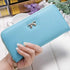 Elegant PU Leather Pink Bowknot Women Long Wallet Fashion Color Purse Phone Card Holder Women Trendy Large Capacity