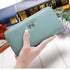 Elegant PU Leather Pink Bowknot Women Long Wallet Fashion Color Purse Phone Card Holder Women Trendy Large Capacity