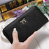 Elegant PU Leather Pink Bowknot Women Long Wallet Fashion Color Purse Phone Card Holder Women Trendy Large Capacity