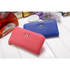 Elegant PU Leather Pink Bowknot Women Long Wallet Fashion Color Purse Phone Card Holder Women Trendy Large Capacity