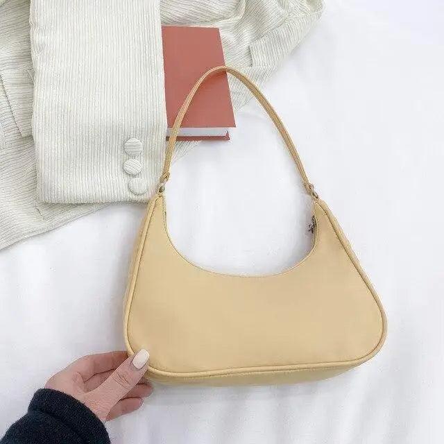 Elegant Pure Color Shoulder Underarm Bags, Casual Ladies Zipper Small Purse Top-handle Handbag For Ladies And Girls - ALLURELATION - 575, Anti-theft Shoulder Bag, Bags, Bags for Girls, Bags for Ladies, Bags For Teenagers, Bags For Women, Bags in Demand, Best Selling Bags, Birthday Gift, Designer Female Bags, Gift Bags, Hot sale Bags, Luxury Bags, Matching Bag, Matching Bags, Modern Bags, Picnic Bags, Trendy Bags, Vintage Style Shoulder Bags - Stevvex.com