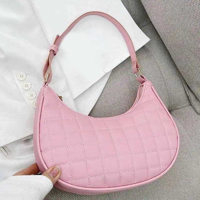 Elegant Pure Color Shoulder Underarm Bags, Casual Ladies Zipper Small Purse Top-handle Handbag For Ladies And Girls - ALLURELATION - 575, Anti-theft Shoulder Bag, Bags, Bags for Girls, Bags for Ladies, Bags For Teenagers, Bags For Women, Bags in Demand, Best Selling Bags, Birthday Gift, Designer Female Bags, Gift Bags, Hot sale Bags, Luxury Bags, Matching Bag, Matching Bags, Modern Bags, Picnic Bags, Trendy Bags, Vintage Style Shoulder Bags - Stevvex.com