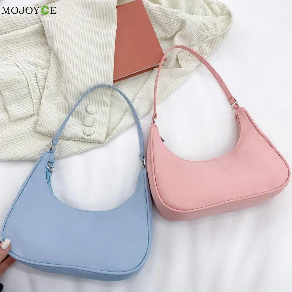 Elegant Pure Color Shoulder Underarm Bags, Casual Ladies Zipper Small Purse Top-handle Handbag For Ladies And Girls - ALLURELATION - 575, Anti-theft Shoulder Bag, Bags, Bags for Girls, Bags for Ladies, Bags For Teenagers, Bags For Women, Bags in Demand, Best Selling Bags, Birthday Gift, Designer Female Bags, Gift Bags, Hot sale Bags, Luxury Bags, Matching Bag, Matching Bags, Modern Bags, Picnic Bags, Trendy Bags, Vintage Style Shoulder Bags - Stevvex.com