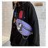 Elegant Purple Ladies Chain Waist Bag Canvas Fanny Pack Luxury Outdoor Chest Bag Phone Purse For Everyday