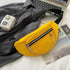 Elegant Purple Ladies Chain Waist Bag Canvas Fanny Pack Luxury Outdoor Chest Bag Phone Purse For Everyday Use - Yellow