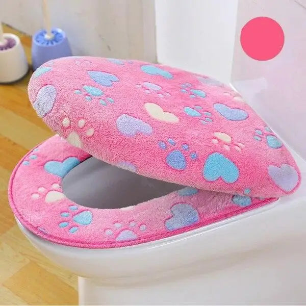 Elegant Soft And Comfortable Toilet Seat Cover Warm Waterproof Bathroom Bathroom Covers Bright Colors - STEVVEX Decor - 732, Bath Accessories, Bath Gadgets, Comfortable Toilet Seat Cover, Elegant Toilet Seat Cover, Soft Toilet Seat Cover, Soft And Comfortable Toilet Seat Cover, Toilet Covers, Toilet Seat Cover, Toilet Seat Covers, Toilet Seat Waterproof Covers, Waterproof Seat Cover, Waterproof Toilet Covers, Waterproof Toilet Seat Cover - Stevvex.com