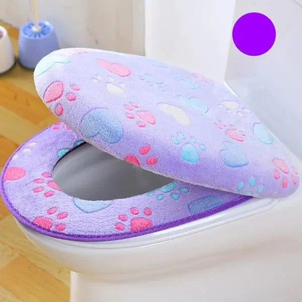 Elegant Soft And Comfortable Toilet Seat Cover Warm Waterproof Bathroom Bathroom Covers Bright Colors - STEVVEX Decor - 732, Bath Accessories, Bath Gadgets, Comfortable Toilet Seat Cover, Elegant Toilet Seat Cover, Soft Toilet Seat Cover, Soft And Comfortable Toilet Seat Cover, Toilet Covers, Toilet Seat Cover, Toilet Seat Covers, Toilet Seat Waterproof Covers, Waterproof Seat Cover, Waterproof Toilet Covers, Waterproof Toilet Seat Cover - Stevvex.com