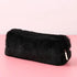 Elegant Soft Pencil Pouch For Students New Design Durable Plush Stuffed Accessory Pencil Case For School - Black