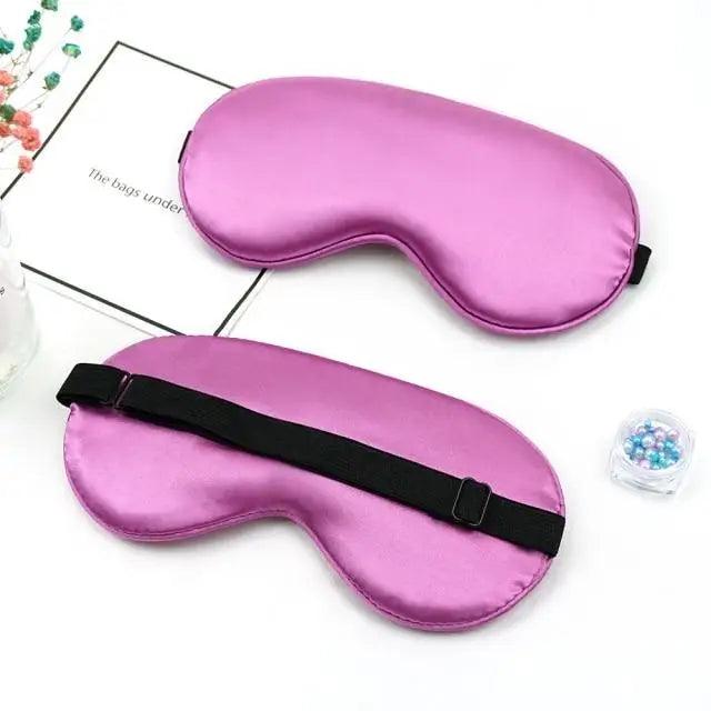 Elegant Soft Silk Eye Cover Sleeping Eye Mask Elastic Women Eye Patch Comfortable Super - Smooth Eye Mask For Sleep