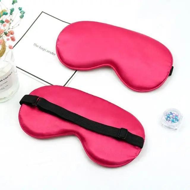 Elegant Soft Silk Eye Cover Sleeping Eye Mask Elastic Women Eye Patch Comfortable Super - Smooth Eye Mask For Sleep