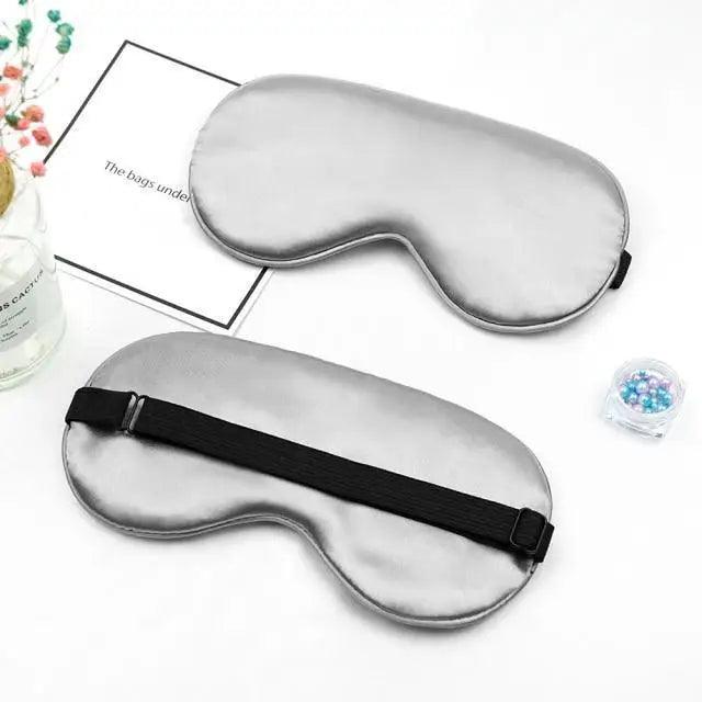 Elegant Soft Silk Eye Cover Sleeping Eye Mask Elastic Women Eye Patch Comfortable Super - Smooth Eye Mask For Sleep